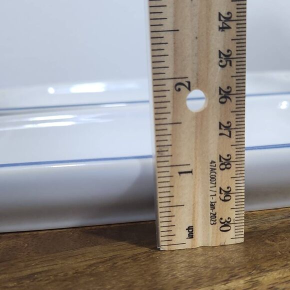 Pfaltzgraff White and Blue 4 Vintage Cracker Plates Corn Cob Hostess Trays - Picture 11 of 11